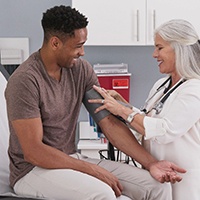 Man at the doctor’s office