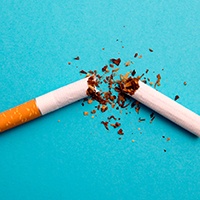 broken cigarette
