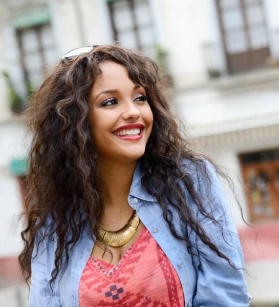 Woman enjoying the benefits of gum disease treatment